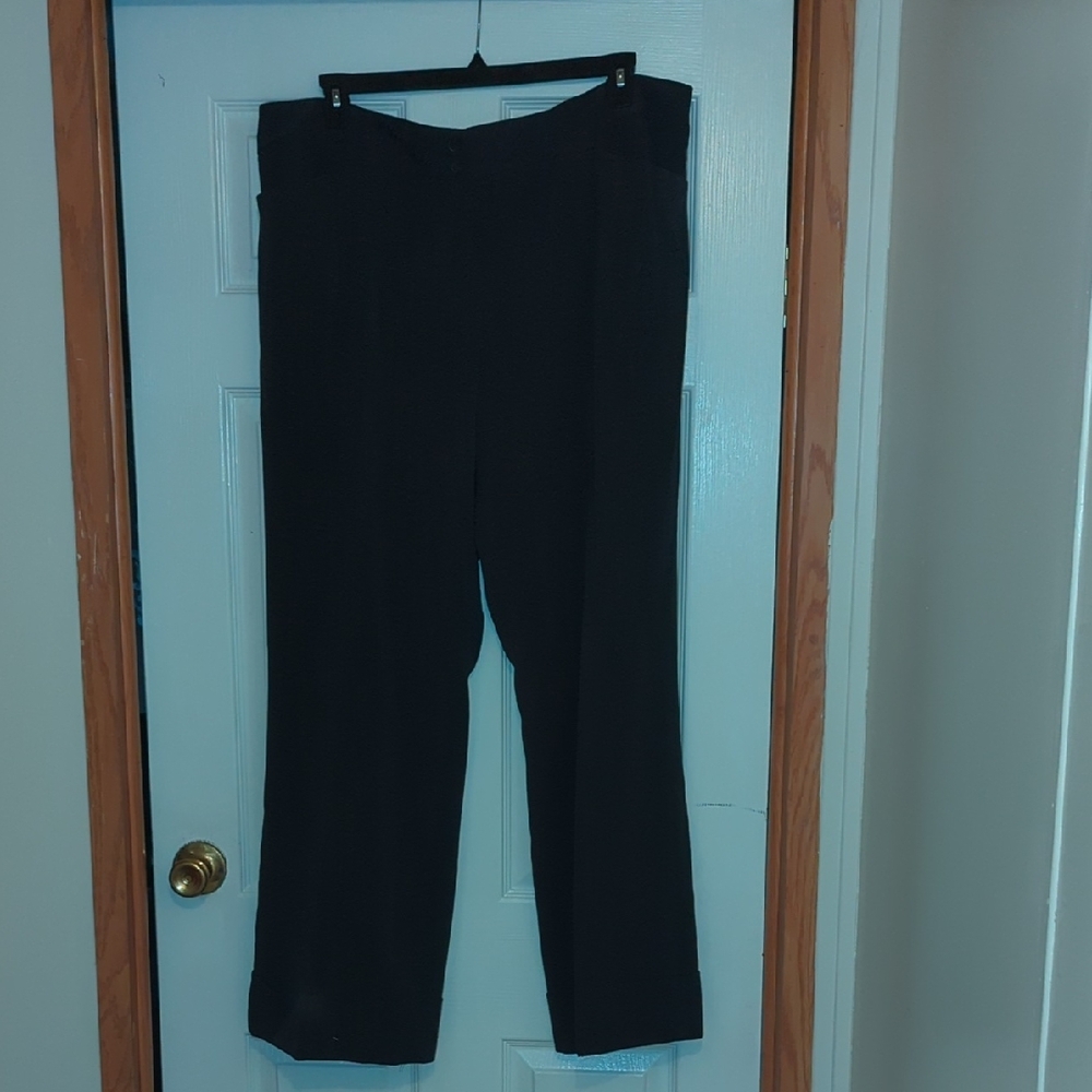 Lane Bryant Black Straight Leg Pants